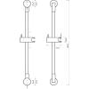 Душевая штанга Bemeta Shower 104114112 хром фото 2