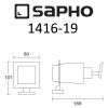 Дозатор SAPHO APOLLO стеклянный матовый, 200 мл с держателем, хром фото 3