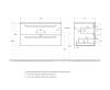 Тумба под раковину Cezares ECO-CER-N-900-2C-SO-BL Bianco Lucido, 90x45.7x50 фото 2