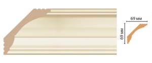 Плинтус потолочный DECOMASTER D100-61 240x6.9x6.9