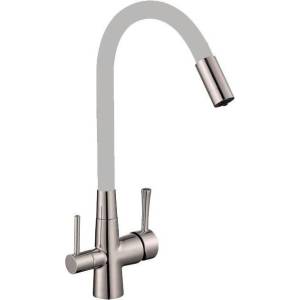 Смеситель для кухни Savol S-L1806L-04 с гибким изливом