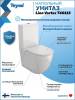 Унитаз-компакт Teymi Lina Vortex T40115 безободковый, сиденье микролифт, глянцевый белый фото 2