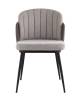 Стул Stool Group Пенелопа FDC8054O BEL-14+270-23 рогожка серый с серой экокожей фото 2