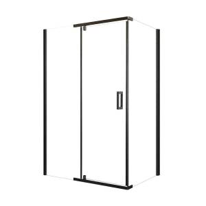 Душевой уголок Royal Bath HPVD RB7120HPVD-T-BL профиль черный, стекло прозрачное, 120x70x200