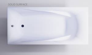 Ванна из искусственного камня Астра-Форм Вега Люкс 170x80 Solid Surface, белая матовая