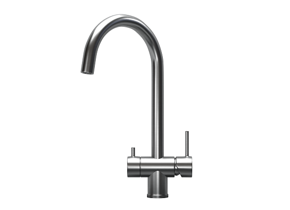Смеситель для кухни Granula Kitchen Space KS-7104 сталь сатин