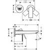 Смеситель для раковины Hansgrohe Rebris E 72568670 черный фото 2