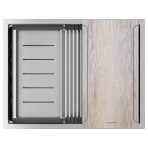 Мойка кухонная Paulmark Next-Multi Sink 58 Uni PM785845-BS Брашированная Сталь, 58x45