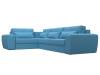 Диван угловой Лига Диванов Лига-008 Long 123468L амур голубой, левый фото 3