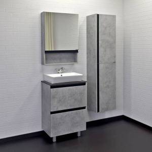 Мебель для ванной Comforty Эдинбург-60-Н бетон светлый