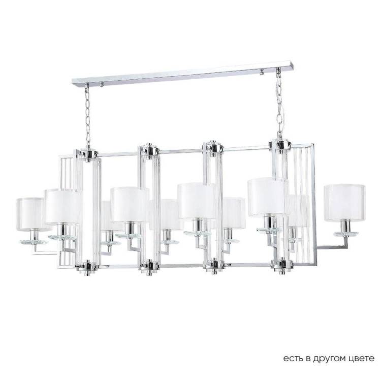 Люстра Crystal Lux Nicolas Sp10 L1300 Nickel/White