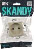 Розетка 1-местная с защитными шторками IEK Skandy SK-R13-10-K10 бежевый фото 6
