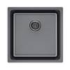 Мойка кухонная Paulmark Yuni 44 Uni YU44-GM Вороненая Сталь, 44x44