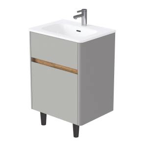 Тумба под раковину 1MarKa Mona Ц0000043602 агатовый серый, 70x45.3x87