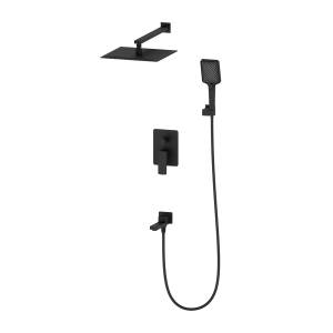 Душевой комплект Oliveeka D OL-939003-MB черный матовый, с внутренней частью