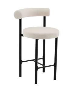 Стул полубарный Stool Group Флорео vd-plb-floreo-fl-milk молочный, букле