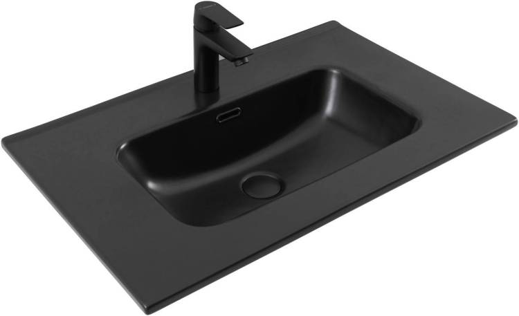 Раковина Aquanet Flat 70 329254 черный матовый, 71x46.5