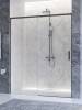 Душевая дверь в нишу Cezares PLANE-BF-1-160-C-GM профиль оружейная сталь, стекло прозрачное, 160x195 фото 4