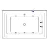 Акриловая ванна Excellent Crown Lux 190x120 "LINE" (бронза) фото 2