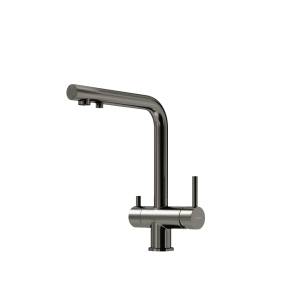 Смеситель для кухни Sancos Foster SC4014GG под фильтр, вороненая сталь