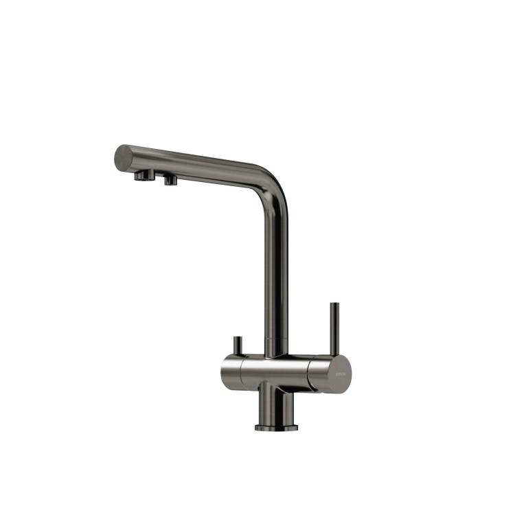 Смеситель для кухни Sancos Foster SC4014GG под фильтр, вороненая сталь