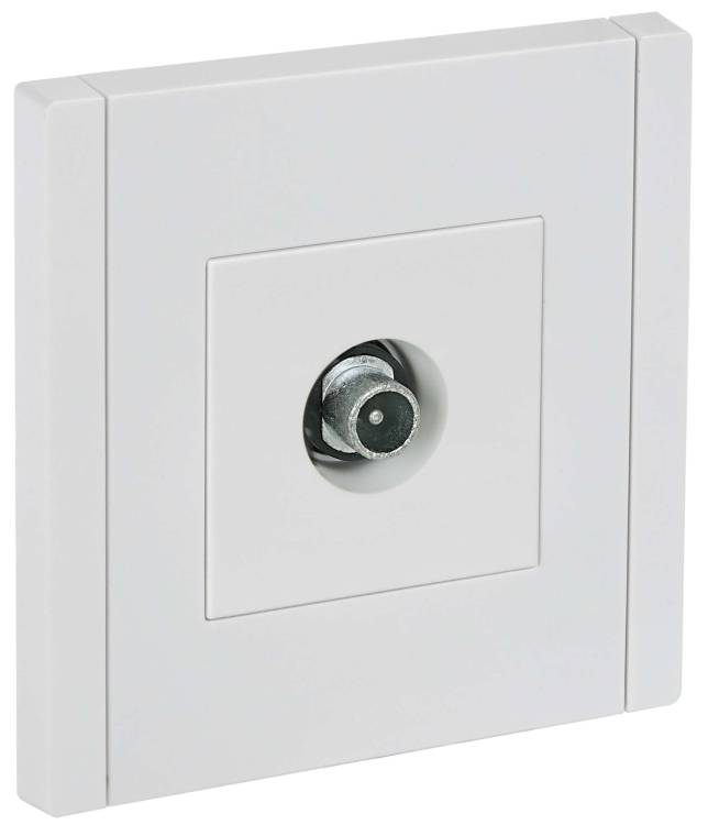 ТВ-розетка проходная IEK Forte&Piano FP-A10-P-K01 белый