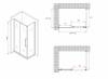 Душевой уголок Abber Schwarzer Diamant AG30160BMH-S70BM 70x195x160, профиль Черный фото 5