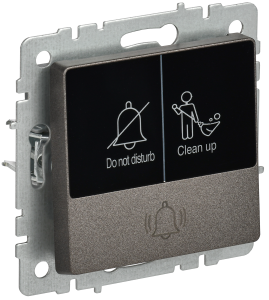 Кнопка звонка IEK Brite BR-V14-2-10-K45 темная бронза