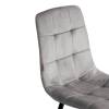 Стул Tetchair Chilly (mod. JSC-220) 21495 велюр/металл, dark grey (темно-серый) HLR24/черный фото 9