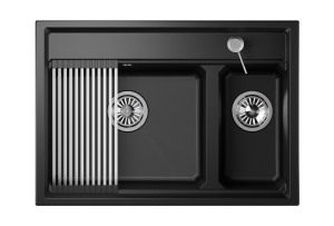 Мойка кухонная Granula Kitchen Space KS-7302 шварц