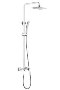 Душевая стойка Boheme Venturo 378-W белый, хром