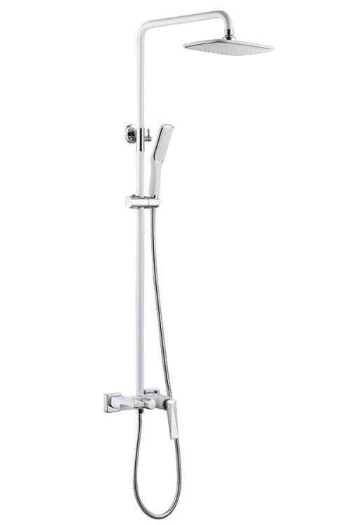 Душевая стойка Boheme Venturo 378-W белый, хром