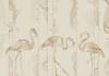 Бесшовные Eco обои Ortograf Artline 34586 Graphic flamingos Шампань OE-G