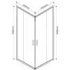 Душевой уголок Vincea Garda VSS-1G8010CGB 1000x800, черный, стекло тонированное фото 6