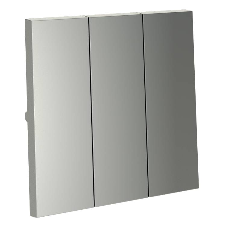 Клавиши для 3-клавишного выключателя Voltum S70 VLS000505 сталь