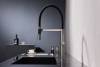 Смеситель для кухни Paulmark Leader Le214101-GM с гибким изливом, вороненая сталь фото 11