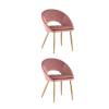 Набор из 2 стульев Stool Group Кензи KENZIE PINK X2 пыльно-розовый