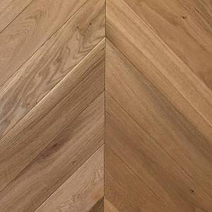 Двухслойная инженерная доска Wood Bee Chevron Дуб Натур Браш 510x92x12