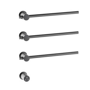 Полотенцесушитель электрический Timo Saona 030/18SM встраиваемый, черное золото