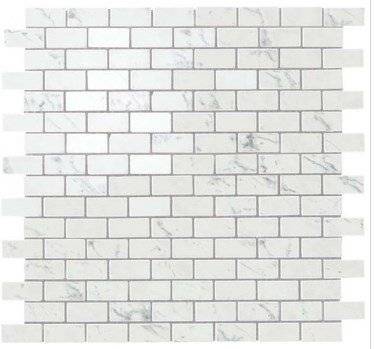 Мозаика Atlas Concorde Marvel Stone AS34 Carrara P. Mosaico Lapp. Burattato 29.8x29.8