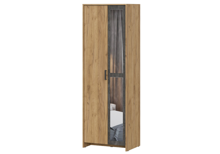 Шкаф Woodville Taika 512927 дуб золотой/камень темный