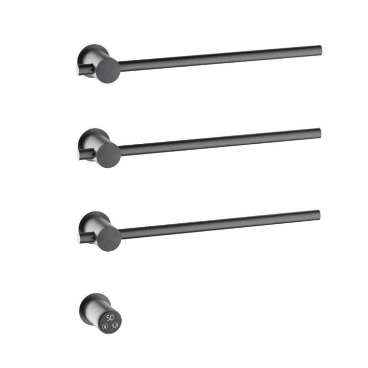 Полотенцесушитель электрический Timo Saona 030/18SM встраиваемый, черное золото