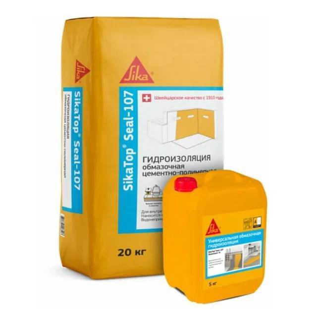 Полуэластичная гидроизоляция Sika Sikatop Seal 107 компонент А+В 25 кг