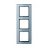 Рамка 3-постовая Jung A creation стекло серо-голубое AC583GLBLGR