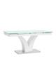 Стол обеденный Stool Group Верона DT-43-160-HGW DUAL глянцевый белый 160(220)x90x75