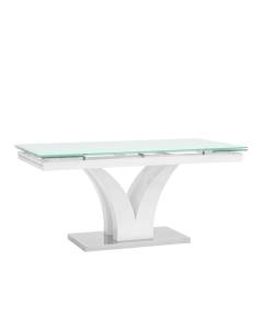 Стол обеденный Stool Group Верона DT-43-160-HGW DUAL глянцевый белый 160(220)x90x75