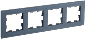 Рамка 4-постовая IEK Brite BR-M42-G-31-K35 маренго матовый