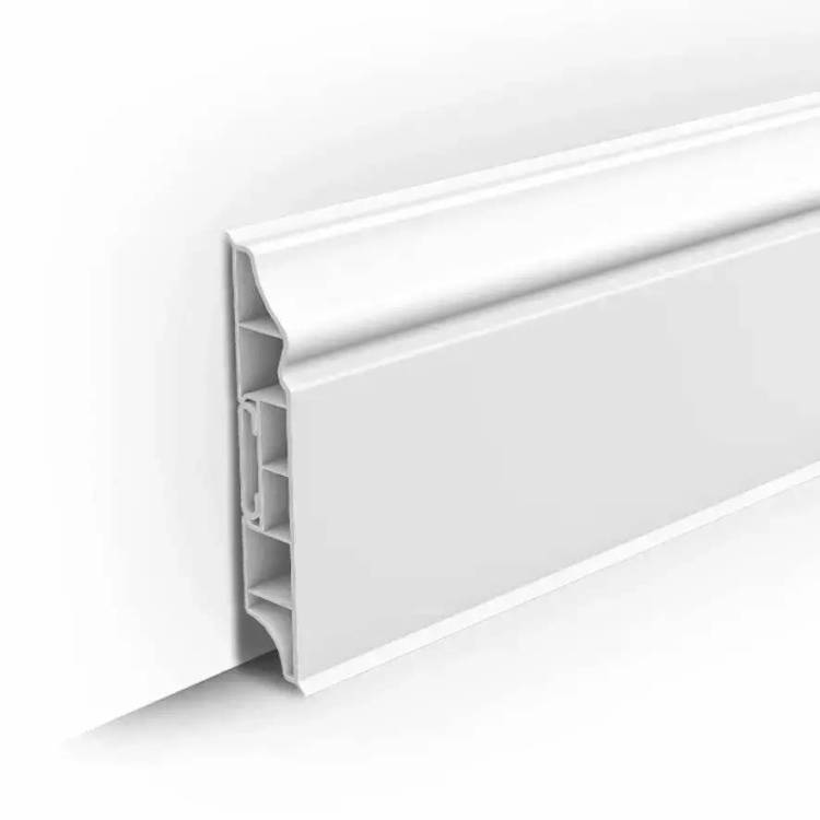 Плинтус Ideal Дюра фигурный 001 Белый 2200x80x16