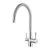Смеситель для кухни Lemark Comfort LM3075C-Silver с подключением к фильтру с питьевой водой Хром/Серебристый