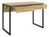 Стол письменный Mebelson Юниор SMU-01.2744 дуб крафт золотой/черный муар фото 2